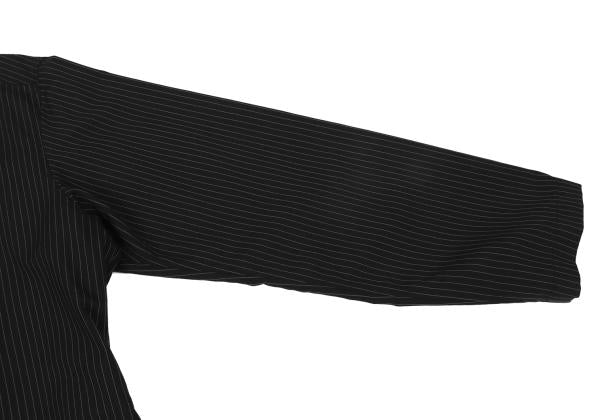 S'YTE Stripe Ethnic Wrap Shirt Charcoal Size 3