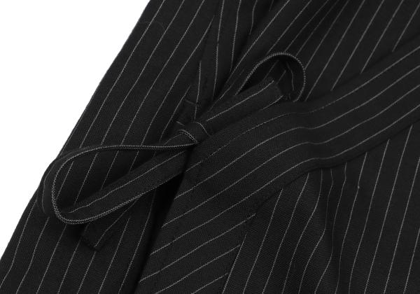S'YTE Stripe Ethnic Wrap Shirt Charcoal Size 3
