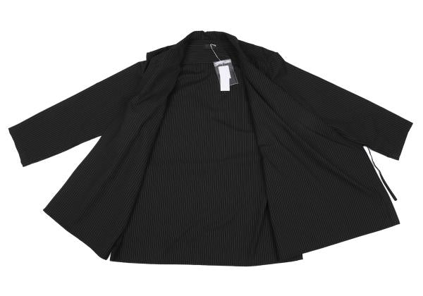 S'YTE Stripe Ethnic Wrap Shirt Charcoal Size 3
