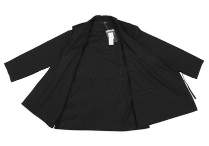 S'YTE Stripe Ethnic Wrap Shirt Charcoal Size 3