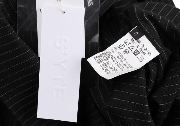 S'YTE Stripe Ethnic Wrap Shirt Charcoal Size 3