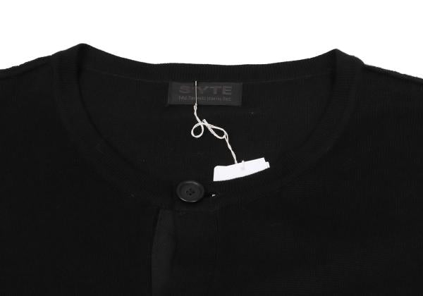 S'YTE Outseam Design Crewneck Cardigan Black Size 3