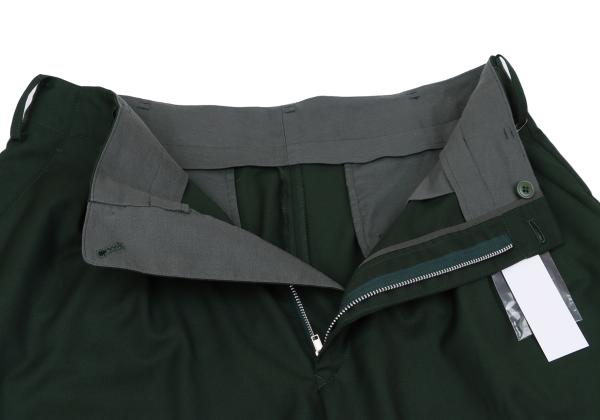 S'YTE Poly Rayon 2-Tuck Wide Pants Dark Green Size 2