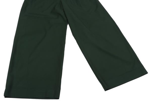 S'YTE Poly Rayon 2-Tuck Wide Pants Dark Green Size 2