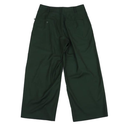 S'YTE Poly Rayon 2-Tuck Wide Pants Dark Green Size 2