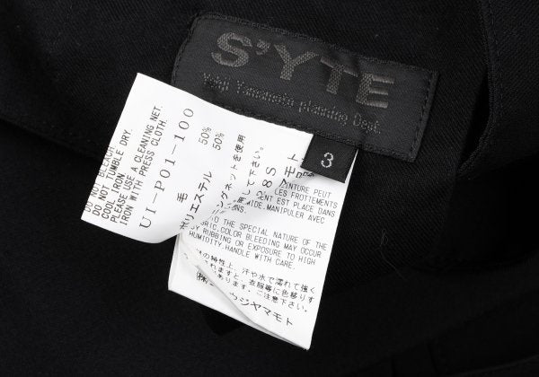 S'YTE Wool Poly High Waist Design Pants Black Size 3