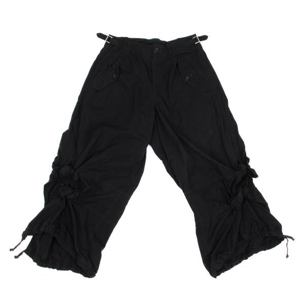 COMME des GARCONS Brushed Cotton Knot Pants Black Size S