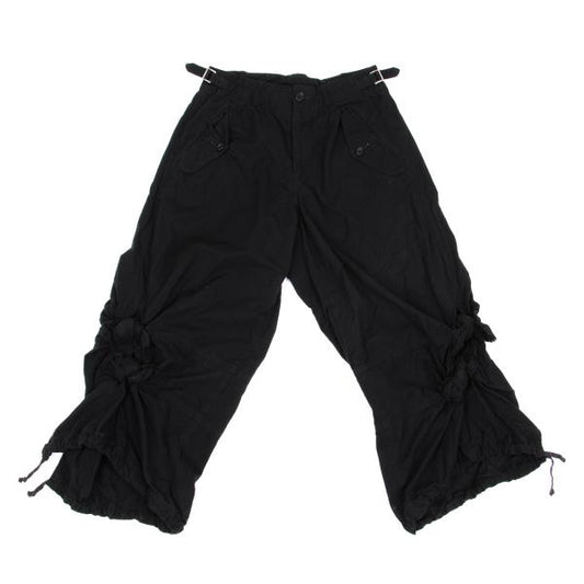 COMME des GARCONS Brushed Cotton Knot Pants Black Size S