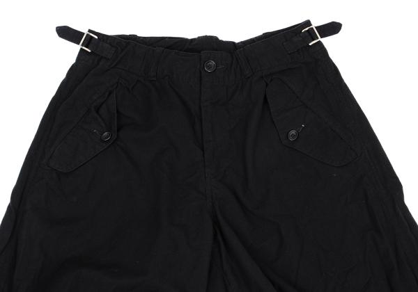COMME des GARCONS Brushed Cotton Knot Pants Black Size S