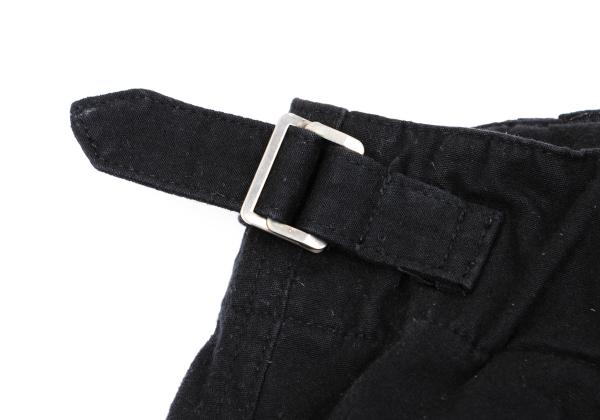 COMME des GARCONS Brushed Cotton Knot Pants Black Size S