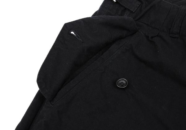 COMME des GARCONS Brushed Cotton Knot Pants Black Size S