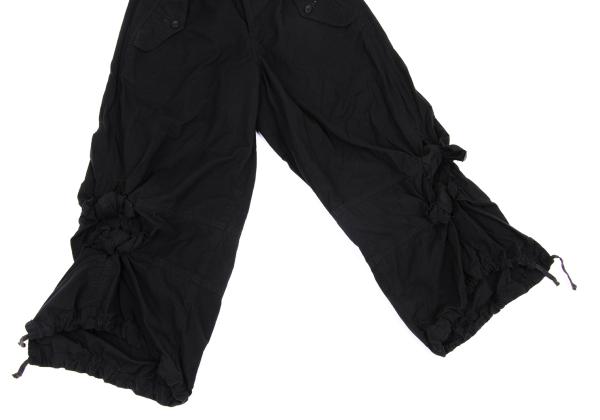 COMME des GARCONS Brushed Cotton Knot Pants Black Size S