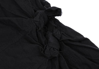 COMME des GARCONS Brushed Cotton Knot Pants Black Size S