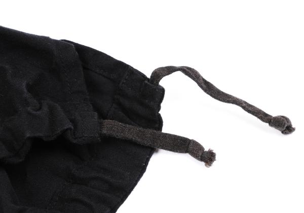 COMME des GARCONS Brushed Cotton Knot Pants Black Size S