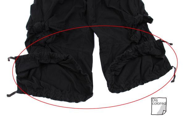 COMME des GARCONS Brushed Cotton Knot Pants Black Size S