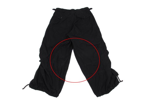 COMME des GARCONS Brushed Cotton Knot Pants Black Size S