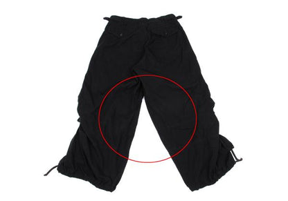COMME des GARCONS Brushed Cotton Knot Pants Black Size S