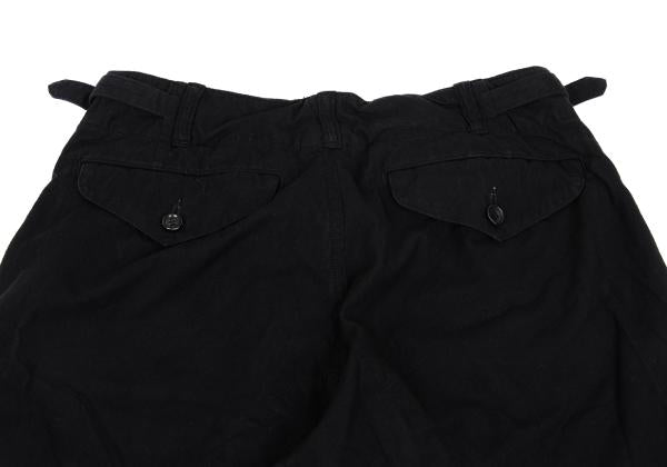 COMME des GARCONS Brushed Cotton Knot Pants Black Size S