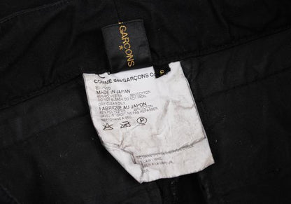 COMME des GARCONS Brushed Cotton Knot Pants Black Size S