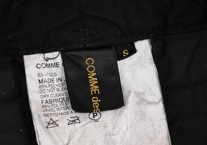 COMME des GARCONS Brushed Cotton Knot Pants Black Size S