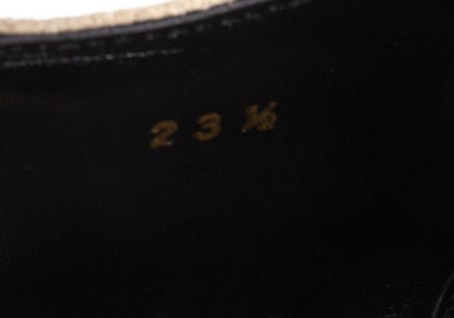 COMME des GARCONS Gold Metallic Platform Shoes Size 23.5CM