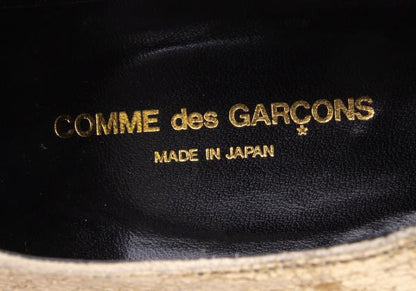 COMME des GARCONS Gold Metallic Platform Shoes Size 23.5CM