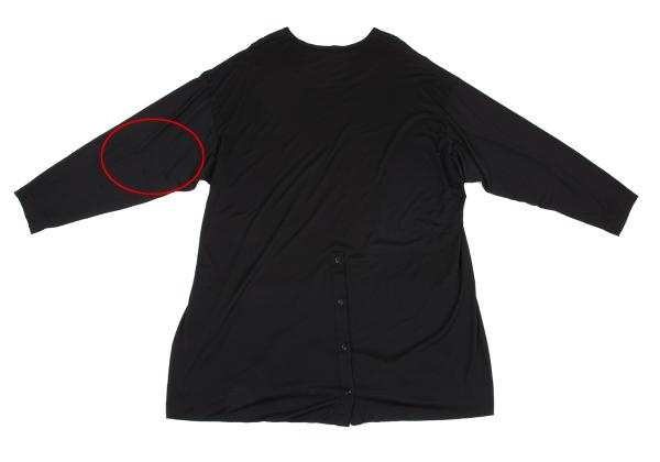 Yohji Yamamoto POUR HOMME 19SS Back T-Shirt Black Size 3