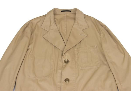 Yohji Yamamoto POUR HOMME 4B Patch Jacket Beige Size 4