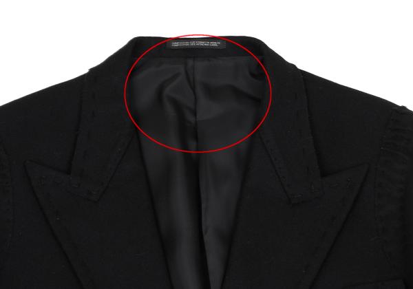 Yohji Yamamoto POUR HOMME 05AW Wool Jacket Black Size 3