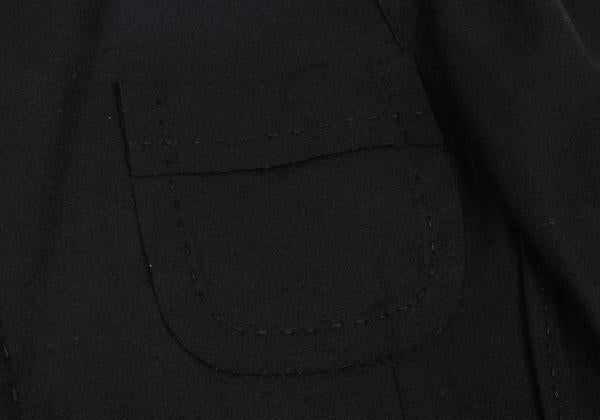Yohji Yamamoto POUR HOMME 05AW Wool Jacket Black Size 3