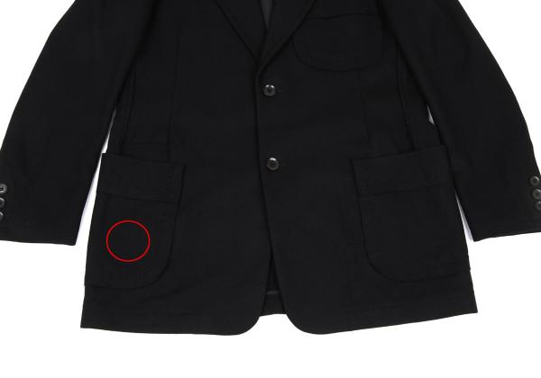 Yohji Yamamoto POUR HOMME 05AW Wool Jacket Black Size 3