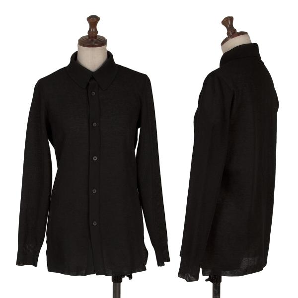 ISSEY MIYAKE 25SS Sheer Stretch Shirt Black Size 2