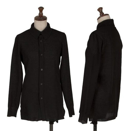 ISSEY MIYAKE 25SS Sheer Stretch Shirt Black Size 2