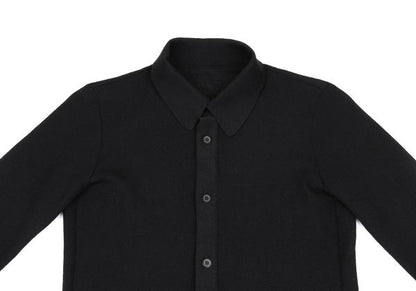 ISSEY MIYAKE 25SS Sheer Stretch Shirt Black Size 2