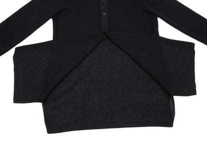 ISSEY MIYAKE 25SS Sheer Stretch Shirt Black Size 2