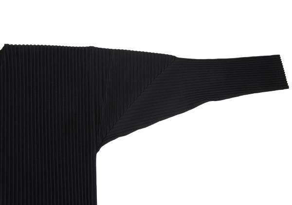 HOMME PLISSE ISSEY MIYAKE Pleated Black Polyester Size 4