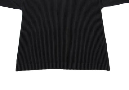 HOMME PLISSE ISSEY MIYAKE Pleated Black Polyester Size 4
