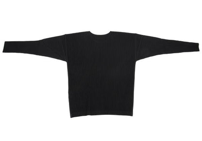 HOMME PLISSE ISSEY MIYAKE Pleated Black Polyester Size 4