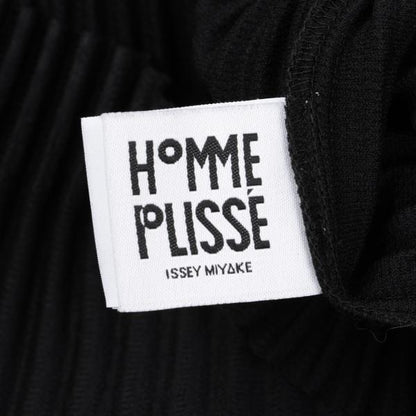 HOMME PLISSE ISSEY MIYAKE Pleated Black Polyester Size 4