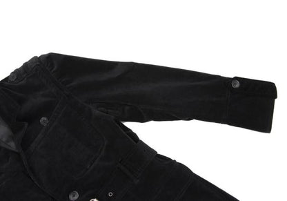 VIKTOR&ROLF Belt Design Velvet Jacket Black Cotton Size 46