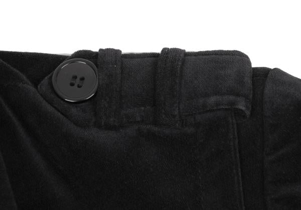 VIKTOR&ROLF Belt Design Velvet Jacket Black Cotton Size 46
