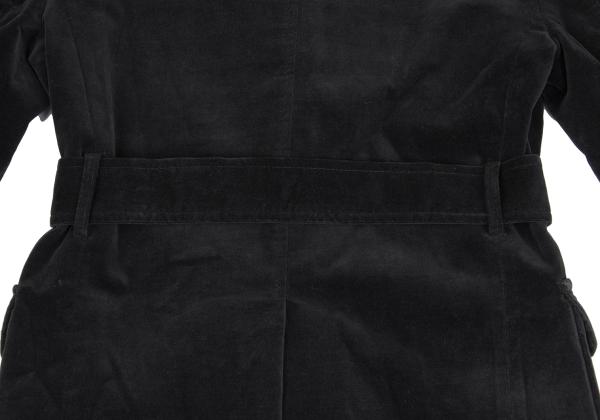 VIKTOR&ROLF Belt Design Velvet Jacket Black Cotton Size 46