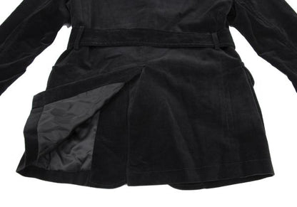VIKTOR&ROLF Belt Design Velvet Jacket Black Cotton Size 46