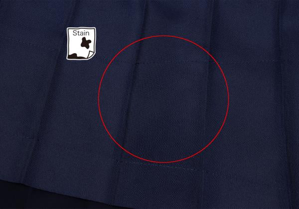 COMME des GARCONS Poly Raw-Edge Chiffon Skirt Navy Size S