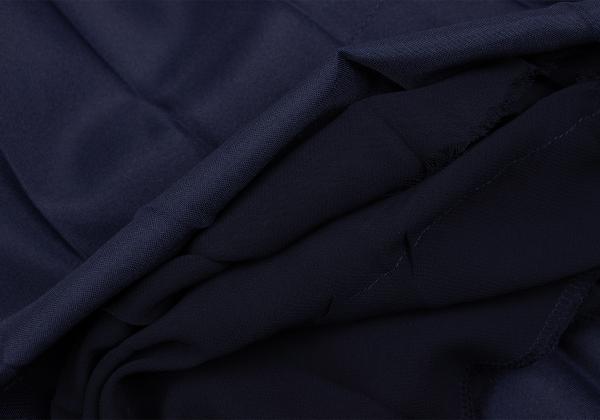 COMME des GARCONS Poly Raw-Edge Chiffon Skirt Navy Size S