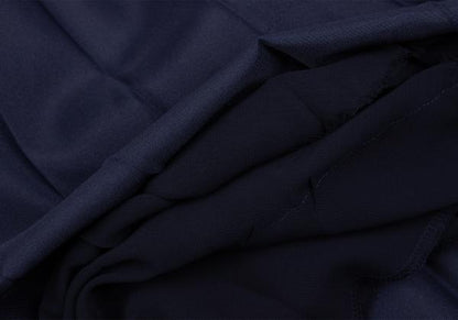 COMME des GARCONS Poly Raw-Edge Chiffon Skirt Navy Size S
