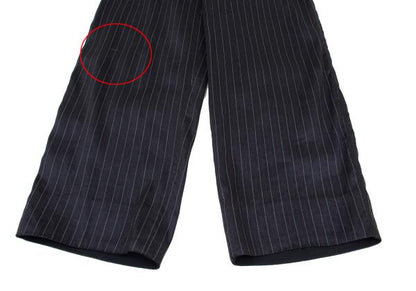 GIORGIO ARMANI Linen Pinstripe Pants Blue Size 44