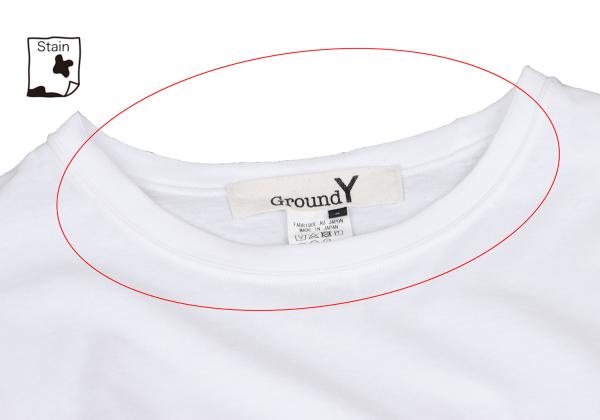 Ground Y Cotton Back Logo Crewneck Long Shirt White Size 3