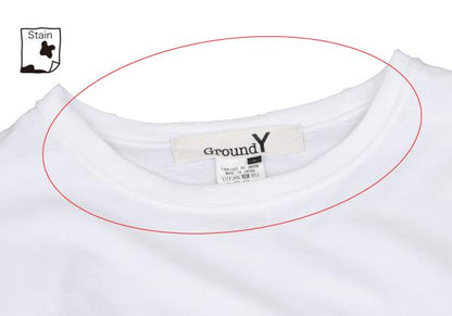 Ground Y Cotton Back Logo Crewneck Long Shirt White Size 3