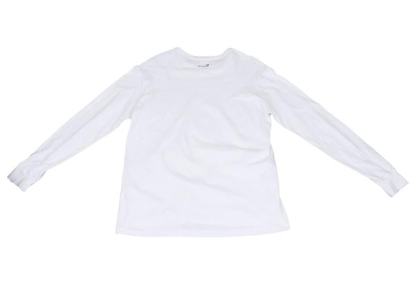 Ground Y Cotton Back Logo Crewneck Long Shirt White Size 3